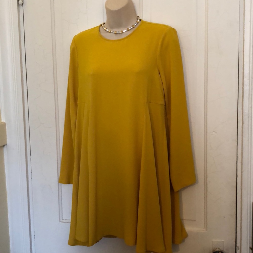 Zara yellow mini dress tunic S